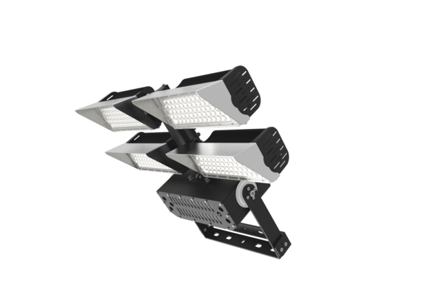LED Sportveldverlichting voorzien van reflectorkappen - Vocare-Ledlight