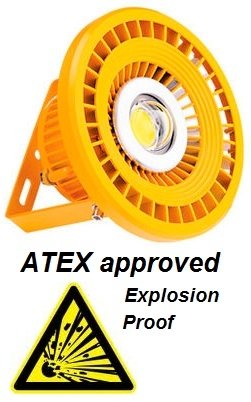 ATEX Explosie bestendige LED schijnwerper 50 watt 4000 Lumen