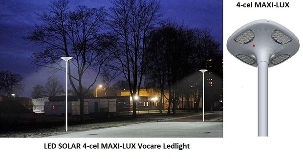 strottenhoofd Monnik ontvangen ACTIE Solar Lantaarnpaal armatuur + zonnepaneel en afstandsbediening - LED  lampen partner