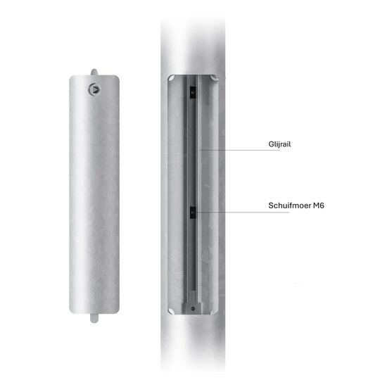Lantaarnpaal 8 meter 