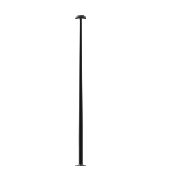 Complete ROSA RING MINI LED lichtmastset met betonnen sokkel – duurzame buitenverlichting voor straten, parken en pleine