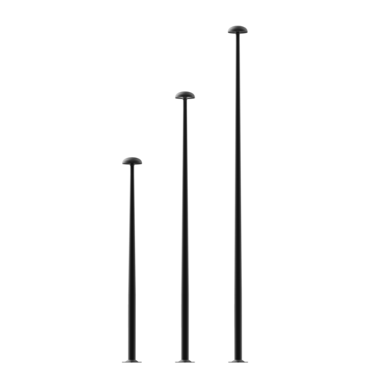 ROSA RING MINI LED lichtmast in 3 meter, 4 meter en 5 meter hoogte – veelzijdige oplossing voor buitenverlichting