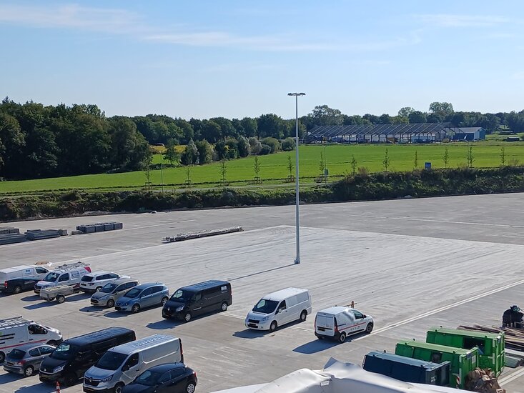 16 meter polygonale dikwandig stalen lantaarnpaal met voetplaat / montageplaat