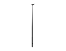 4 meter aluminium lichtmast met 27W LED armatuur – zwarte complete set voor straatverlichting