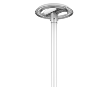 100W LED terreinverlichting voor montage op 8 meter lichtmast