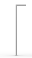 Complete lantaarnpaalset met betonnen sokkel &ndash; vierkante lichtmast voor straat-, park- en terreinverlichting