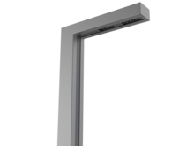 Vierkante aluminium lichtmast zijaanzicht &ndash; Moderne uitstraling en strakke afwerking