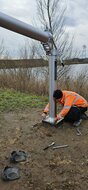 installatie 8M kameramast kantelmast