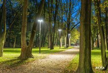 lantaarnpaal armatuur ROSA RING 2 LED 24W > 72W rond LED armatuur voor straat en parkverlichting 