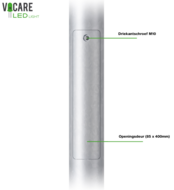 Stalen mastdeur van 5 meter lantaarnpaal