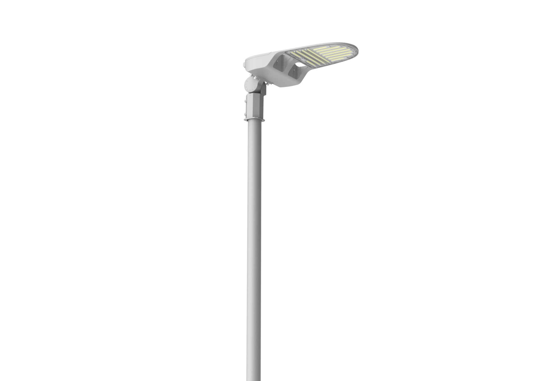 4 Meter stalen lichtmastset inclusief 50W Straatverlichting
