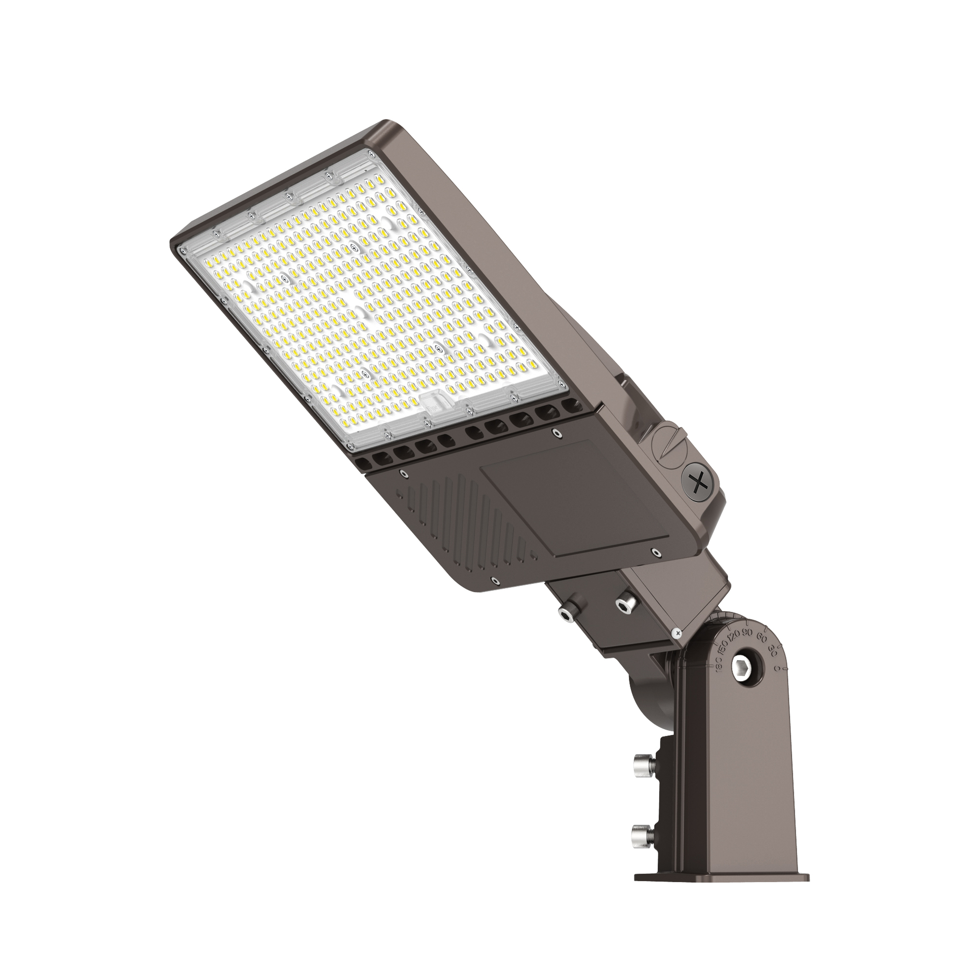 Instelbare LED straatlamp 60W/80W/100W met daglichtsensor voor buitenverlichting
