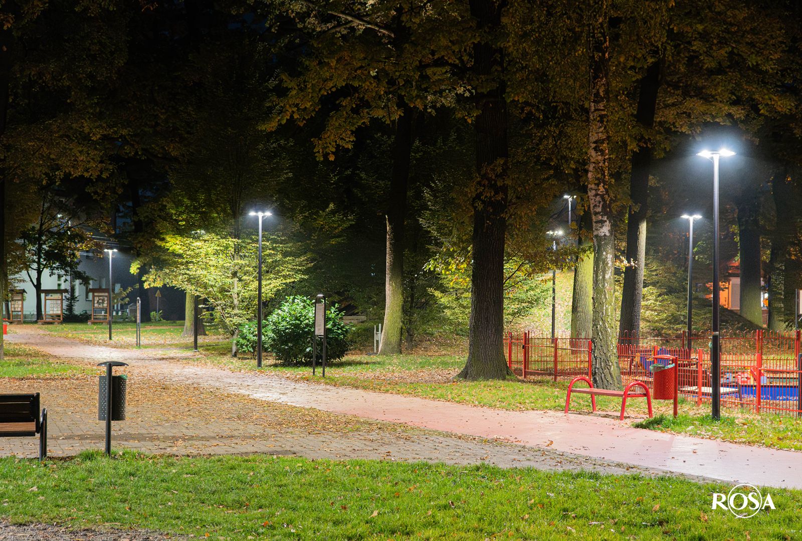 lantaarnpaal armatuur ROSA RING 2 LED 24W > 72W rond LED armatuur voor straat en parkverlichting 