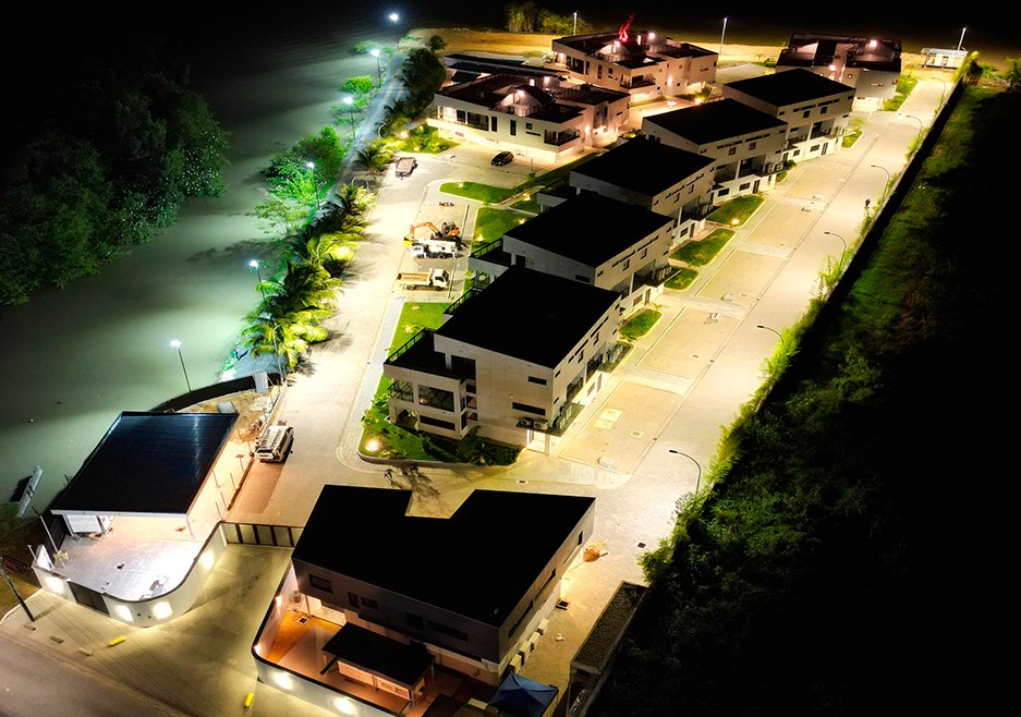 residence point de vue paramaribo suriname vocare led verlichting