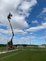 Heavily galvanized steel lamp / light tower 18 meter Heavily galvanized steel lamp / light tower 18 meter