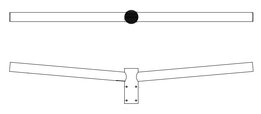 Lampenrek lang tweevoudig buis 60mm /150cm t.b.v.  t.b.v. montage schijnwerpers of armaturen op lichtmast of cameramast.  Lampenrek lang tweevoudig buis 60mm /150cm t.b.v.  t.b.v. montage schijnwerpers of armaturen op lichtmast of cameramast.