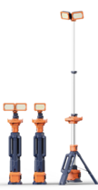 VOC-MOBLI-100 mobiele LED lichtmast Singlehead/Dualhead VOC-MOBLI-100 mobiele LED lichtmast Singlehead/Dualhead