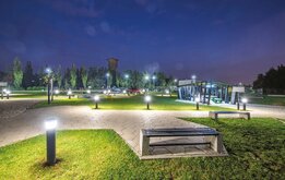 ROSA Karin 600 runde 575mm Poller mit LED-Beleuchtung für Garten | Parkhaus | Radweg ROSA Karin 600 runde 575mm Poller mit LED-Beleuchtung für Garten | Parkhaus | Radweg