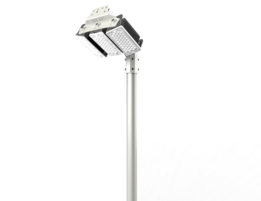8 Meter Stahl Lichtmast mit 150W LED fluter - Komplettset 