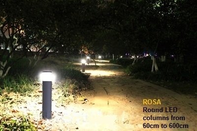 ROSA SAM 600 ronde paal met LED verlichting - LED lampen partner ROSA SAM 600 ronde paal met LED verlichting - LED lampen partner